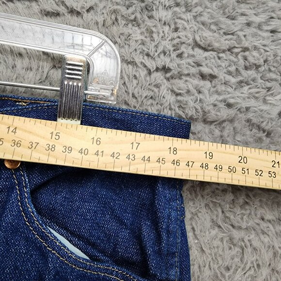 Wrangler Jeans Mens 36x36 Dark Wash Cotton High Rise Bootcut - Picture 5 of 12
